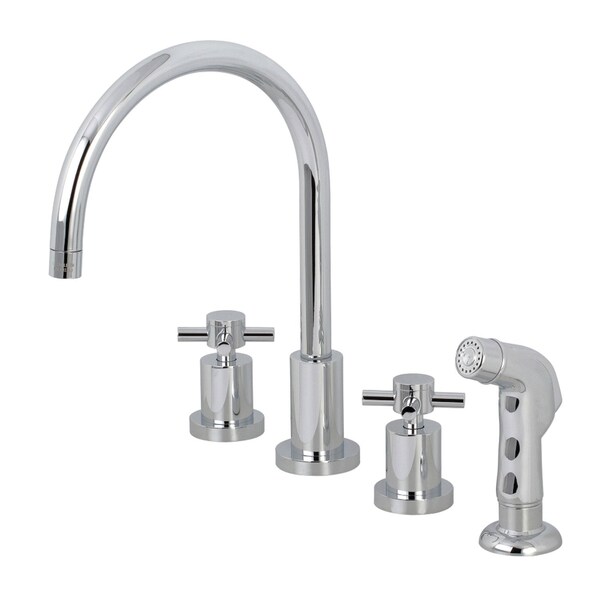 Kingston Brass KS8721DX Widespread Kitchen Faucet, Polished Chrome KS8721DX - main